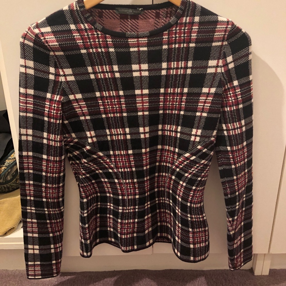 Alexander McQueen plaid sweater